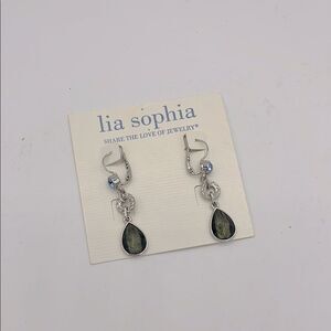 Lia Sophia Azure tear drop earrings
